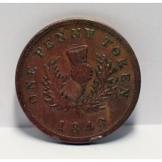 CANADA 1840 . NOVA SCATIA . TOKEN